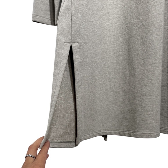 J.Jill Fit Open Front Hoodie Oversized Cardigan Sz Medium Cotton Blend Stretch - Picture 3 of 7